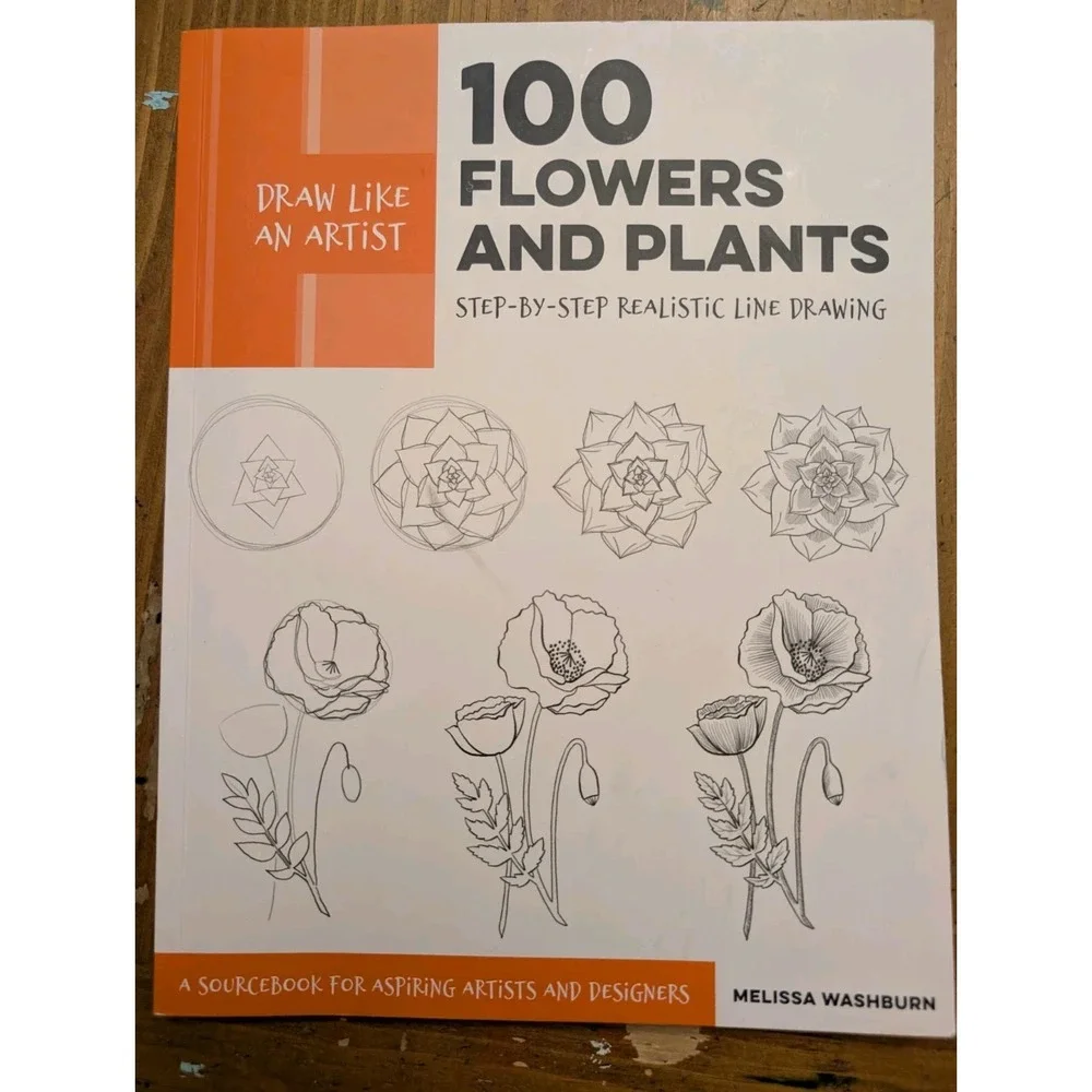Quarry Draw Like an Artist: 100 Flowers & Plants Step-by-Step Line Drawing